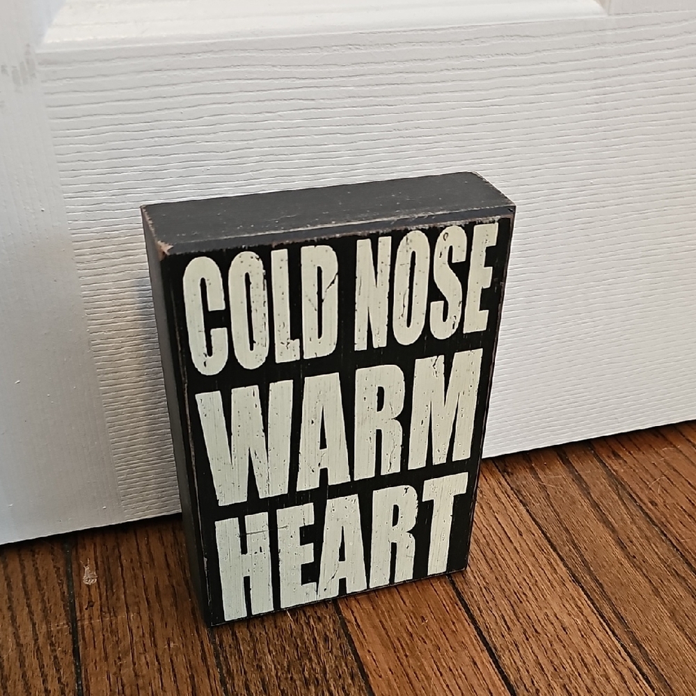 Black and White Decorative Sign